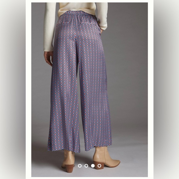 *SOLD* MAEVE Anthropologie Wide Leg Pants Women's Size 10 Pattern High Waisted - Picture 2 of 14